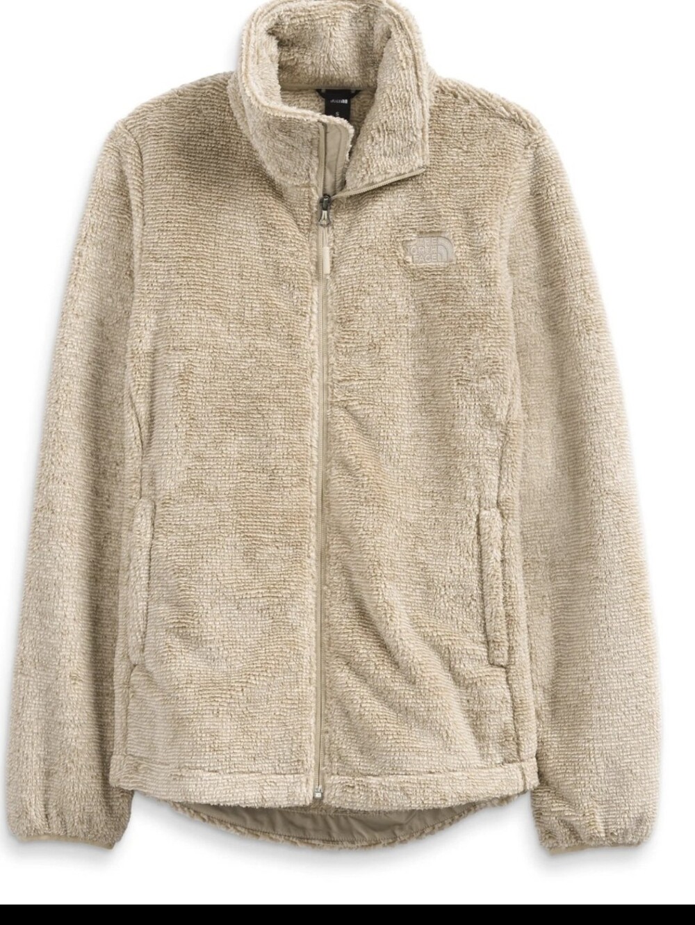 The North Face Womens Cozy Beige Sherpa Fleece Jacket Like New Size XL